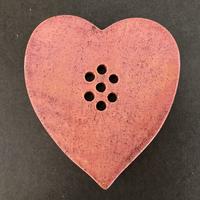 Heart-Shaped Handmade Ceramic Soap Dish - Blossom