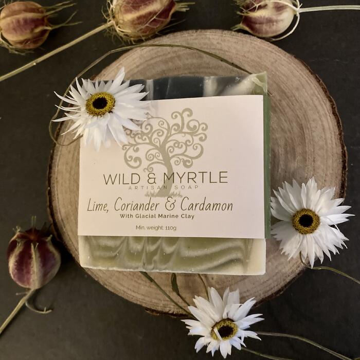 Lime, Coriander & Cardamom with Glacial Marine Clay Handmade Soap