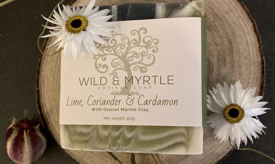 Lime, Coriander & Cardamom with Glacial Marine Clay Handmade Soap