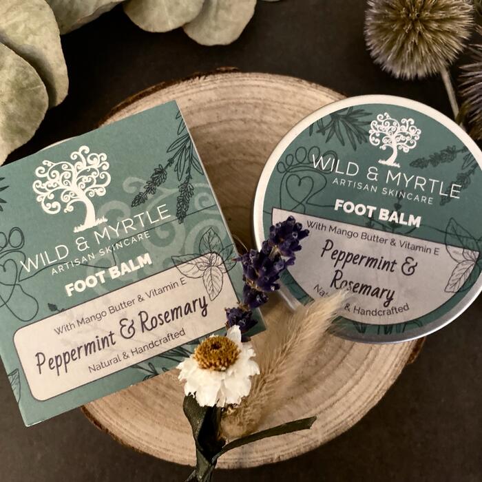 Foot Balm - Peppermint & Rosemary (with Mango Butter & Vitamin E)