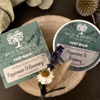 Foot Balm - Peppermint & Rosemary (with Mango Butter & Vitamin E)