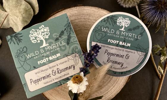Foot Balm - Peppermint & Rosemary (with Mango Butter & Vitamin E)