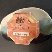 Handmade Ceramic Soap Dish by Brushed Earth (Blue)