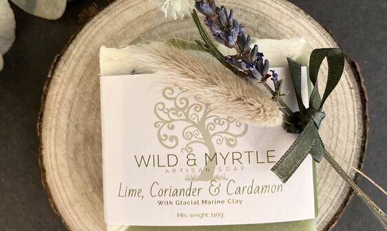 Lime, Coriander & Cardamom with Glacial Marine Clay Handmade Soap