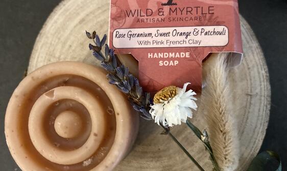 Rose Geranium, Sweet Orange and Patchouli (Mini Hand Soap)